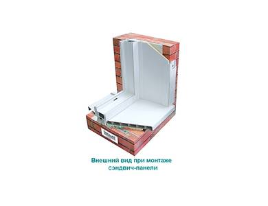 Сэндвич-панель (утепленный откос) Bauset TPL Premium 10х1500х3000 мм (0,8 мм), белый матовый Изображение 2