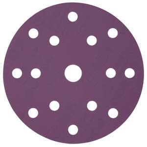 Шлиф круг HANKO PP627 Purple Paper 150мм 15отв Р100 на бум основе липучка Изображение