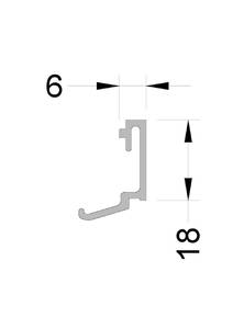 Штапик оконно-дверной ALUMARK 6 мм 6м Белый RAL9016 Изображение 2