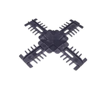 Соединение декоративное крестовое Isabel, 18x8, антрацит для двустороннего профиля Изображение 2