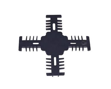 Соединение декоративное крестовое Isabel, 18x8, антрацит для двустороннего профиля Изображение 3