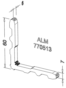Соединитель угловой наружный для ALM270202 Изображение 2