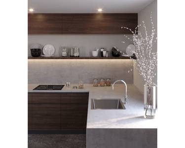 Кухонная столешница R3 FS189 S9 Бетон серый, SELECT, 3050х600х38 мм Изображение 3