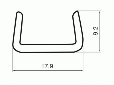 Торцевая заглушка кухонного цоколя пластик Черный L=1м FIRMAX Изображение 2