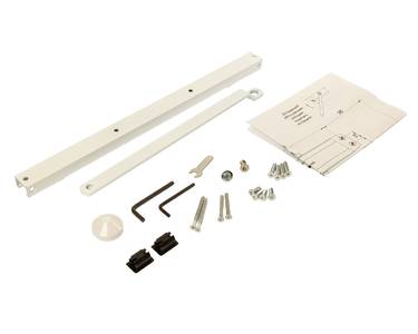 Тяга скользящая для доводчика ELM0604%, с ФОП, белая (RAL9016), Elementis Изображение