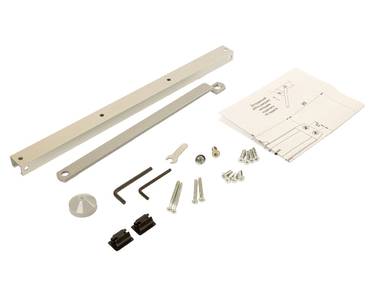 Тяга скользящая для доводчика ELM0604%, с ФОП, серебристая (RAL9006), Elementis Изображение
