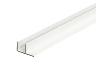 Угловая планка F-обр. для стеновых панелей, белый Изображение