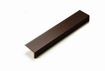 Угловой закрывающий L-профиль Wooddecker шоколад 40х60х4000 мм Изображение