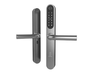 Умный электронный замок Konan Q1 silver (с замком, нажимной гарнитур) Изображение