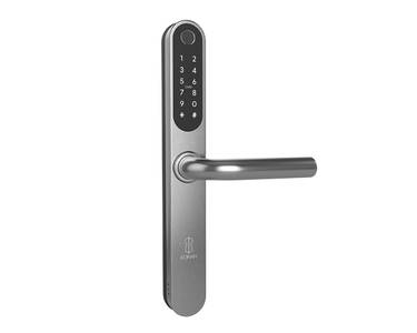 Умный электронный замок Konan Q1 silver (с замком, нажимной гарнитур) Изображение 2