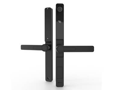 Умный электронный замок Konan Z1 Black (с замком, нажимной гарнитур) Изображение