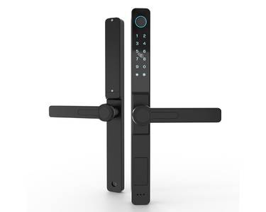 Умный электронный замок Konan Z1 Black (с замком, нажимной гарнитур) Изображение 2
