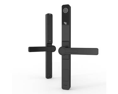 Умный электронный замок Konan Z1 Black (с замком, нажимной гарнитур) Изображение 3