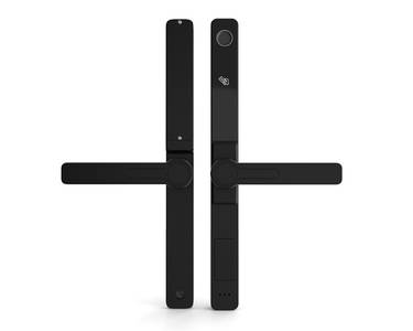 Умный электронный замок Konan Z1 Black (с замком, нажимной гарнитур) Изображение 5