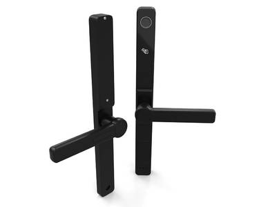 Умный электронный замок Konan Z1 Black (с замком, нажимной гарнитур) Изображение 6