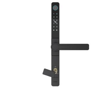 Умный электронный замок Konan Z1 Black (с замком, нажимной гарнитур) Изображение 7