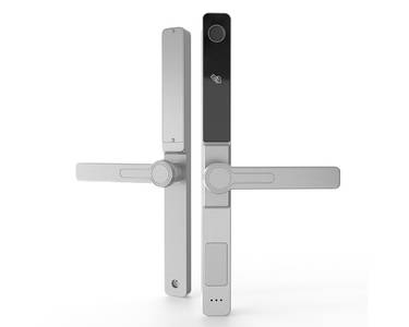 Умный электронный замок Konan Z1 silver (с замком, нажимной гарнитур) Изображение