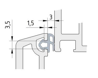 Уплотнитель DEVENTER совместим с профилем Rehau (рама, створка), чёрный Изображение 9