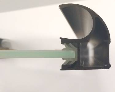 Уплотнитель ПВХ под вставку 4мм, бесцветный, "елочка", Firmax Изображение 3