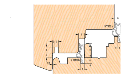 Уплотнитель для окон на наплаве и фальце Deventer S7503 (белый) [норма отпуска 5 м] Изображение 4