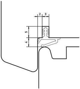 Уплотнитель для окон на раму Deventer S7624 (графитовый-серый) [норма отпуска 5 м] Изображение 2