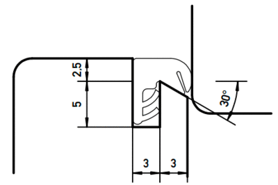 Уплотнитель для окон на наплаве Deventer SP33 (темно-коричневый) [норма отпуска 5 м] Изображение 3
