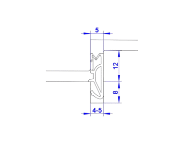 Уплотнитель для деревянных евроокон DEVENTER на фальц створки, ширина паза 4-5 мм, ТЭП, белый RAL 9016 Изображение 3