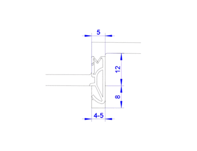 Уплотнитель для деревянных евроокон DEVENTER на фальц створки, ширина паза 4-5 мм, ТЭП, бежевый RAL 1001 Изображение 3