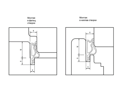 Уплотнитель для деревянных евроокон DEVENTER на наплав и фальц створки, ширина паза 3 мм, ТЭП, белый Изображение 2