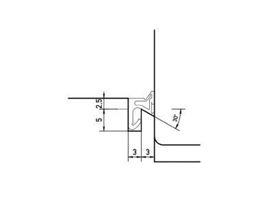 Уплотнитель для деревянных евроокон DEVENTER на наплав створки, ширина паза 3 мм, ТЭП, белый RAL 9016 Изображение 2