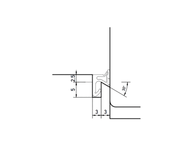 Уплотнитель для деревянных евроокон DEVENTER на наплав створки, ширина паза 3 мм, ТЭП, белый RAL 9016 Изображение 3