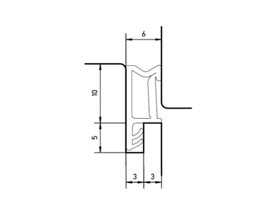 Уплотнитель для деревянных евроокон DEVENTER на наплав створки, ширина паза 3 мм, ТЭП, бежевый RAL 1001 Изображение 3