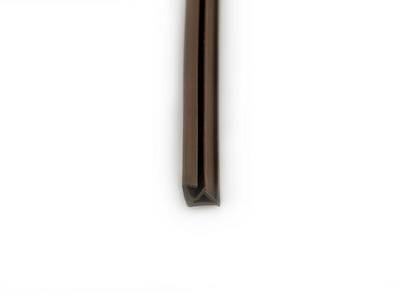 Уплотнитель для деревянных евроокон DEVENTER на наплав створки, ширина паза 3 мм, ТЭП, темно-коричневый RAL 8014 Изображение