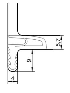Уплотнитель для окон Deventer S6586 (белый) [норма отпуска 5 м] Изображение 2