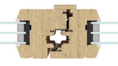 Уплотнитель для деревянных евроокон на наплав и фальц створки, ширина паза 3 мм, ТЭП, белый Изображение 6