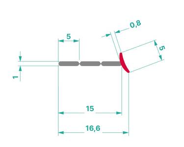 Уплотнитель для столешниц Clear Line 5 метров, белый Изображение 4