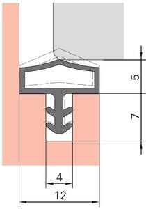 Уплотнитель контурный для межкомнатных дверей DEVENTER,ТПЕ, бежевый Изображение 3
