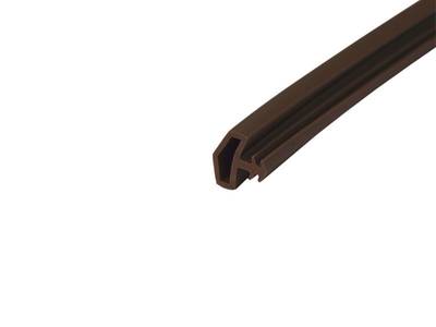 Уплотнитель контурный для межкомнатных дверей DEVENTER, ПВХ, темно-коричневый Изображение
