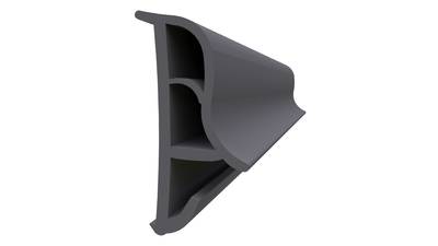 Уплотнитель контурный для межкомнатных дверей DEVENTER, ТЭП, платина Изображение