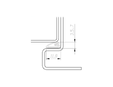 Уплотнитель контурный для стальных дверей DEVENTER, на клеевой основе, ТЭП, черный Изображение 4