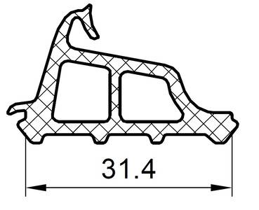 Уплотнитель средний, ЭПДМ (30м), черный Изображение 4