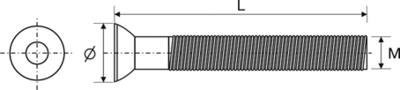 Винт стяжки винтовой FIRMAX (L=60 мм, D=12 мм, M6, цинк) Изображение 2
