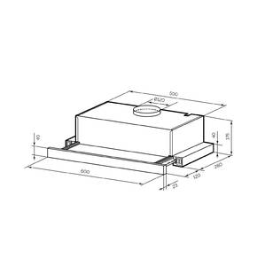 Вытяжка встраиваемая Honver 2M 600 INOX Изображение 2