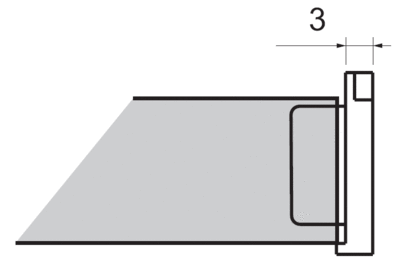 Пластиковая заглушка для цоколь кухонного FIRMAX (H=100 мм, белый) Изображение 2