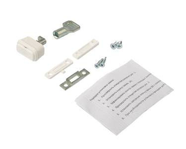 Замок блокировочный (детский) алюминий, ELEMENTIS, белый RAL9016 Изображение 8