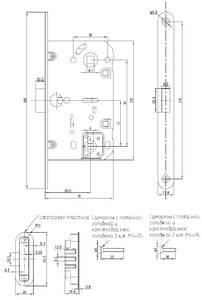 Замок магнитный ELEMENTIS с ответной планкой, 50x96x18, для сантехнических узлов , универсальный,  бронза матовая Изображение 6
